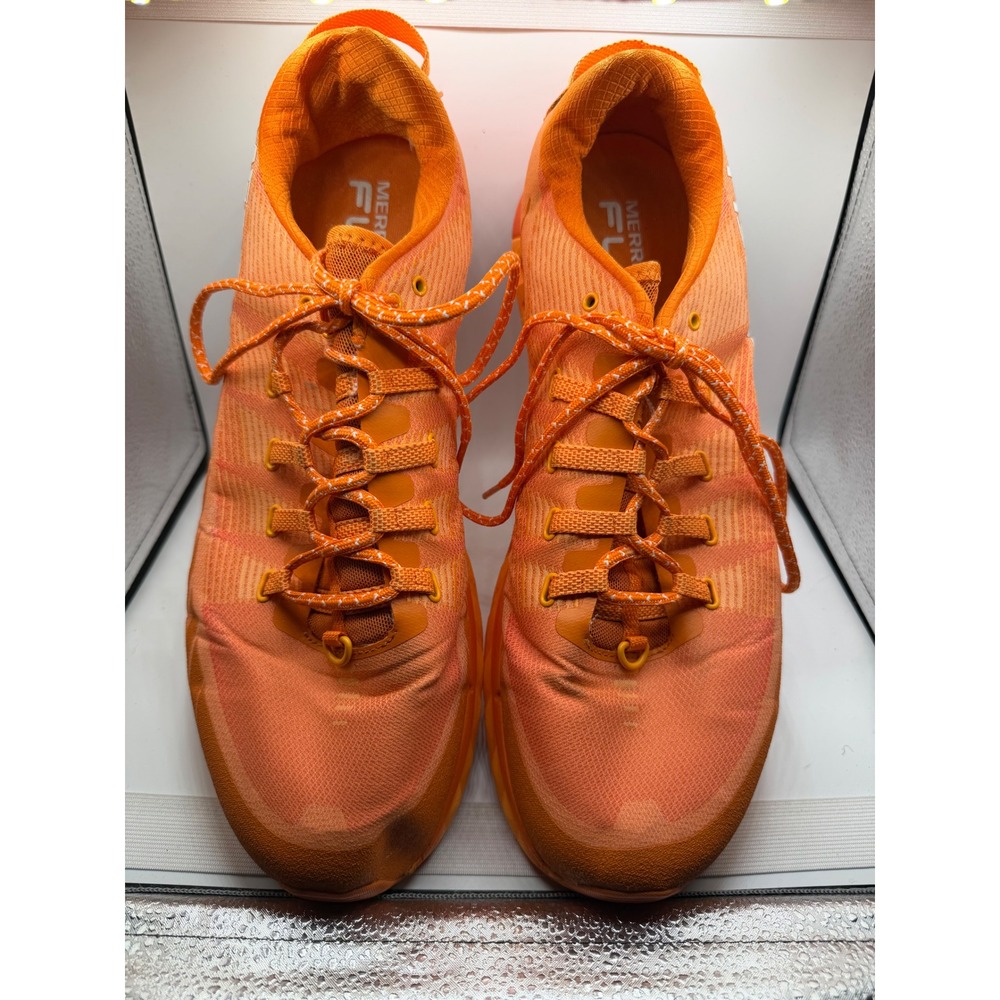 Merrell Agility Peak 4 Orange Trail Running Shoes Mens 15 J135109 Vibram